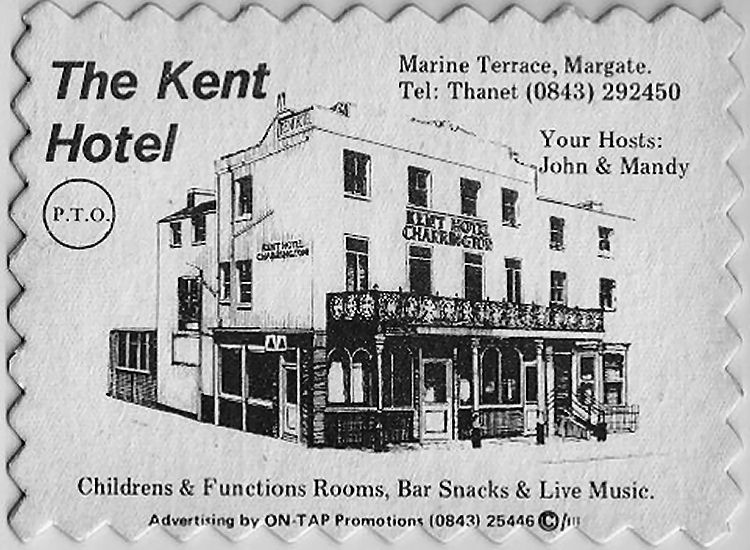 Kent Hotel card 1980s