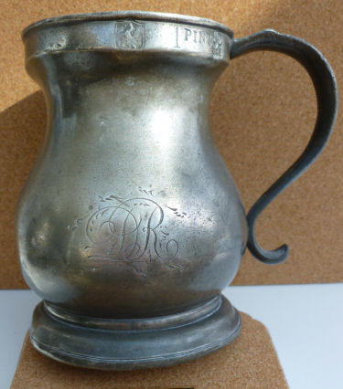 Pint pewter pit DR