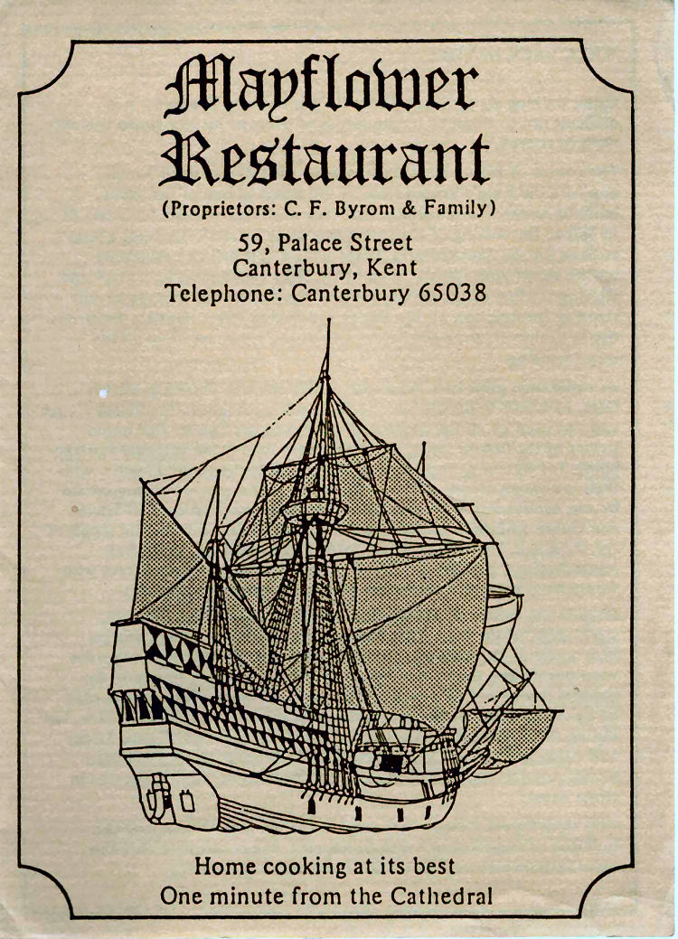 Mayflower and Pilgrim leaflet 1984