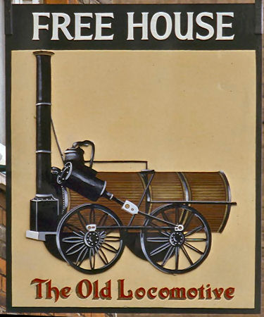 Old Locomotive sign 1989