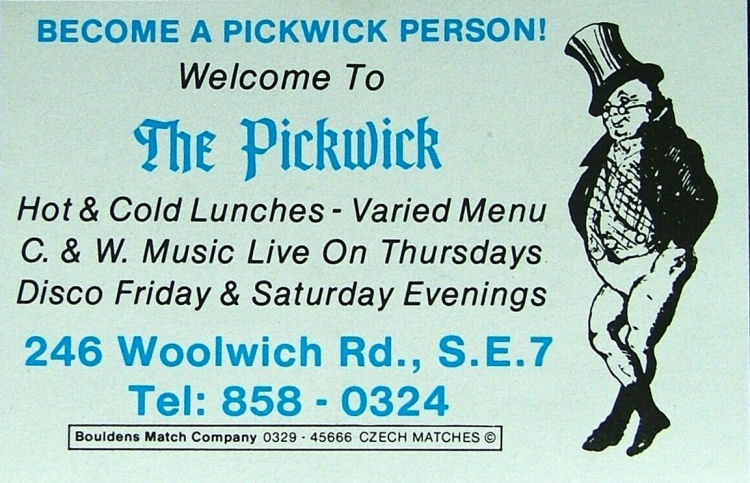 Pickwick matchbox