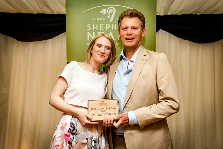 Lauren Weight with Jonathan Neame 2018