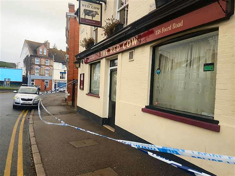 Red Cow cordoned off