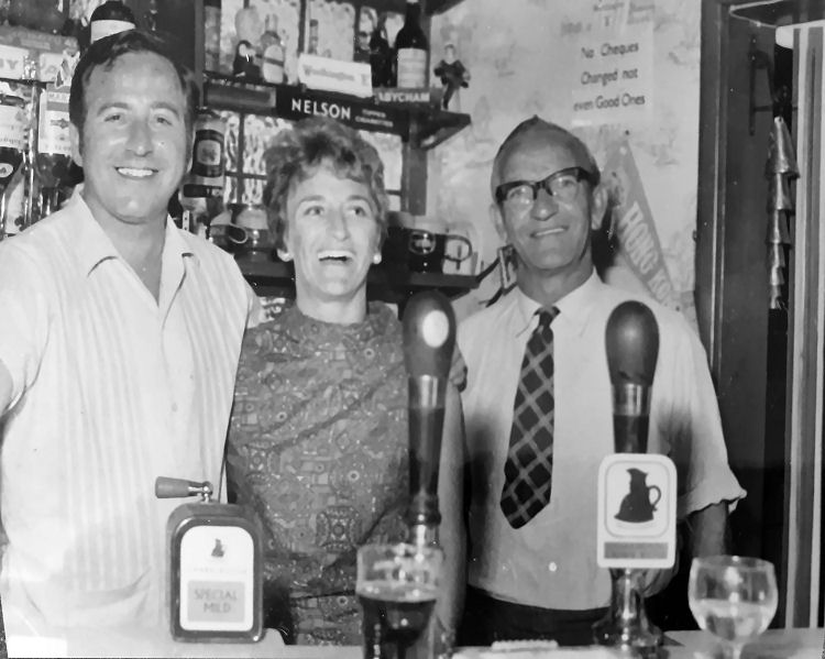 Don and Pauline Smith with Jim Wickendes 1970