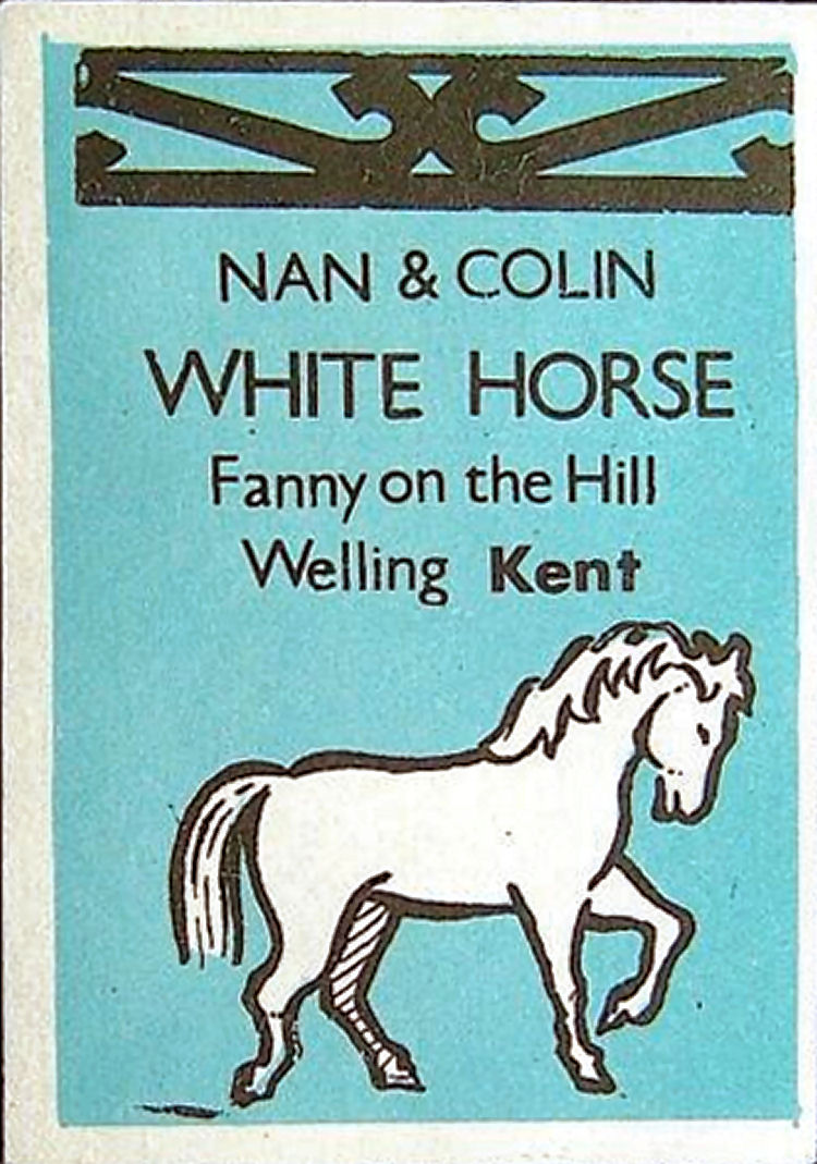 Whit Horse matchbox