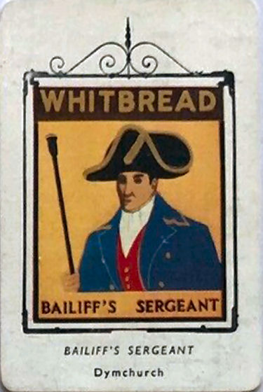 Bailiff's Sergeant card 1955
