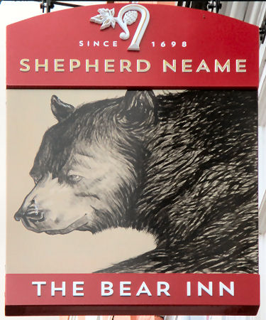 Bear Inn sign 2020
