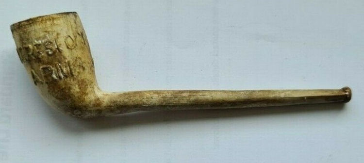 Beresford Arms clay pipe 1895
