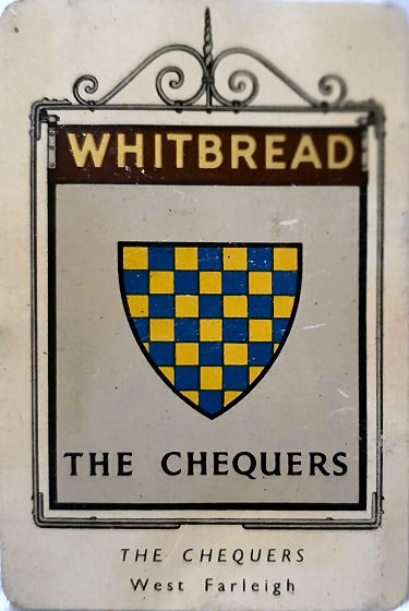 Chequers card 1950
