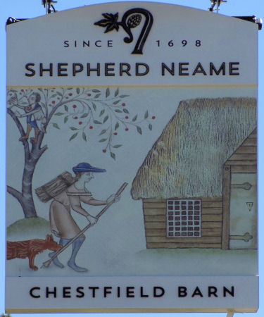 Chestfield Barn sign 2020