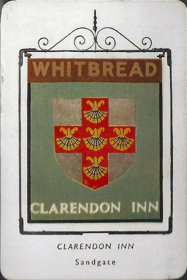 Clarendon Inn card 1955