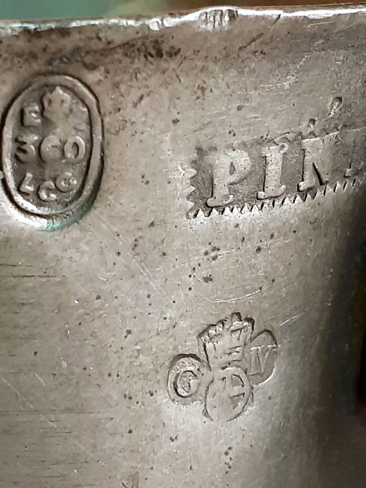 Pewter mug marks