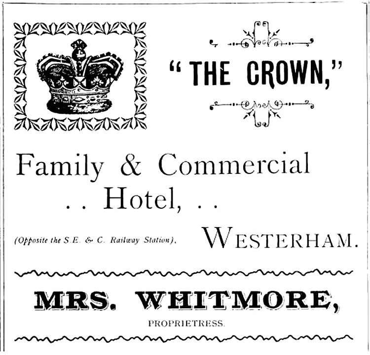 Crown Hotel advert 1915