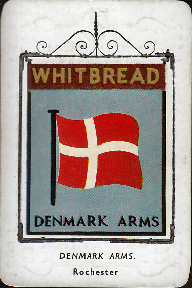 Denmark Arms card 1955