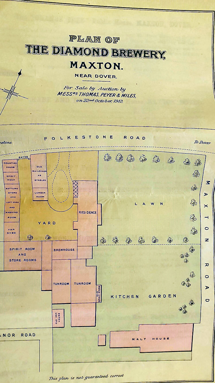 Diamond Brewery map 1922