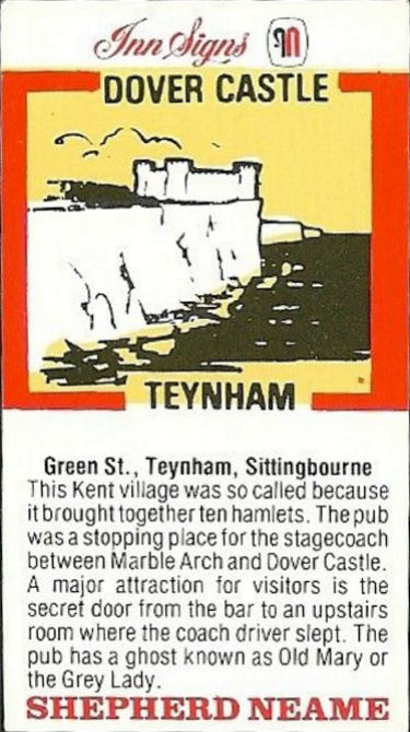 Dover Castle Inn Sign passport 1982