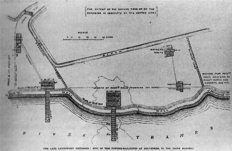 Erith explosion map 1864