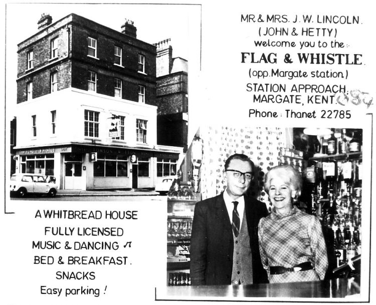 Flag and Whistle postcard