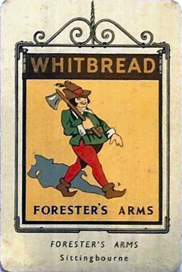 Forester's Arms card 1950