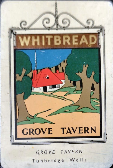 Grove Tavern card 1950