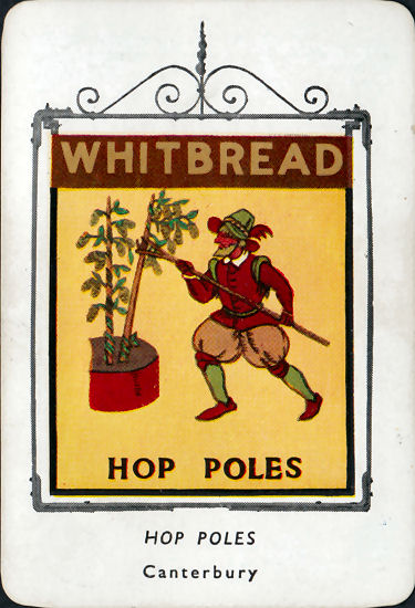 Hop Poles card 1955