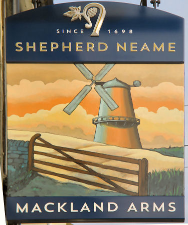 Mackland Arms sign 2020