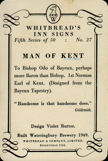 Man of Kent card 1955