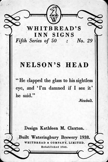 nelson's head card 1955