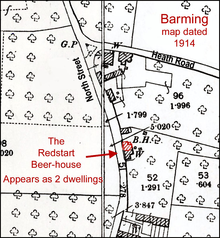 Barming map 1914