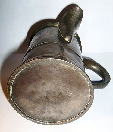 Rose and Crown pewter mug J Fry 1870s