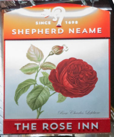 Rose Inn sign 2020
