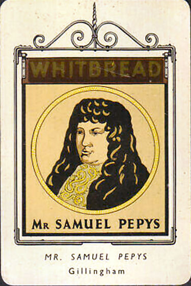 Samuel Pepys card 1950
