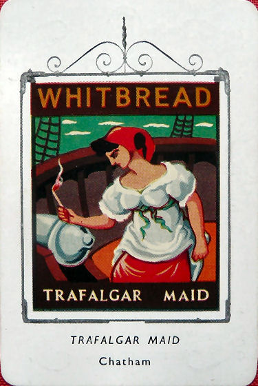 Trafalgar Maid card 1955
