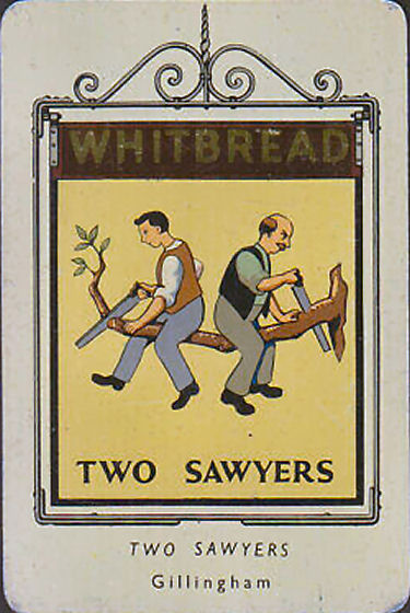 Two Sawyers card 1950