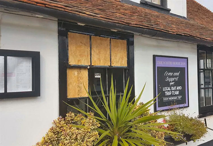 White Horse vandalised 2020