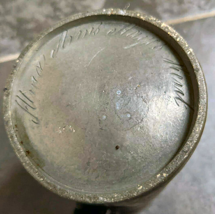 Pewter mug base