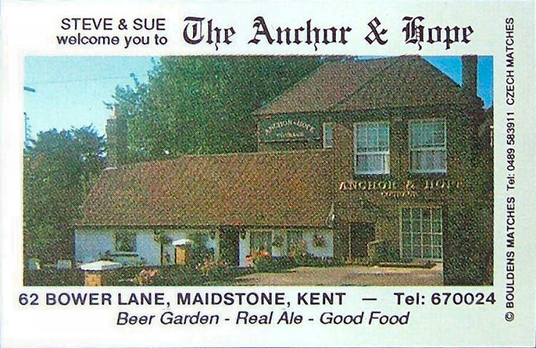 Anchor and Hope matchbox