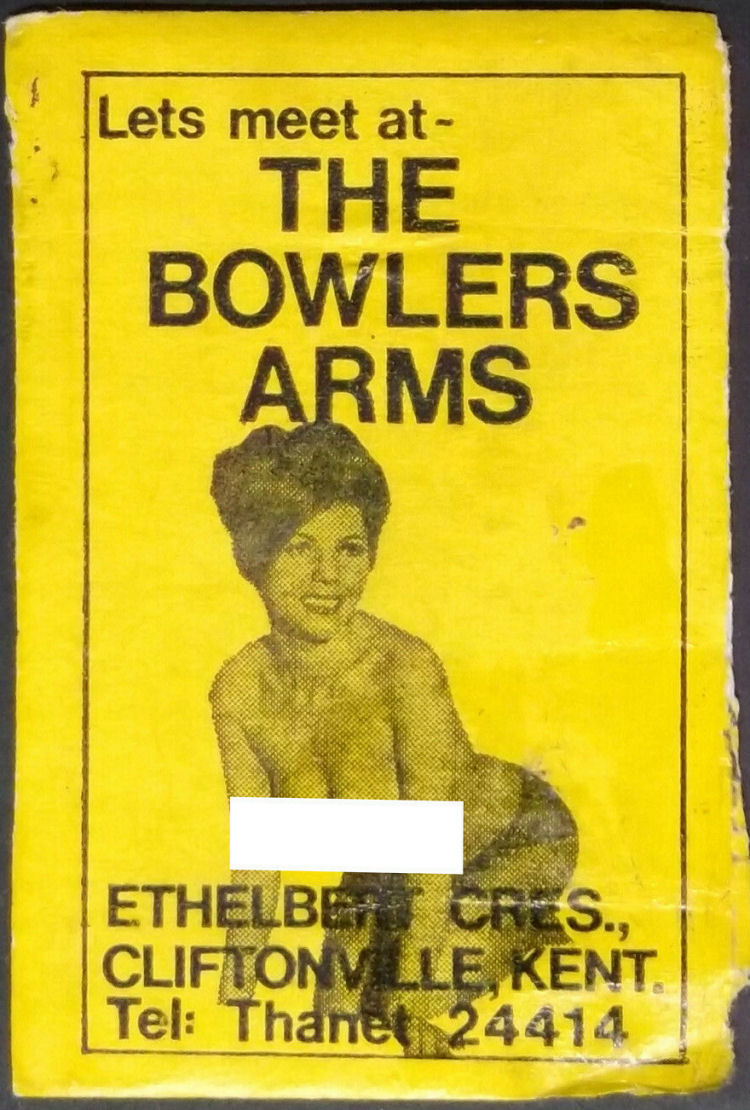 Bowlers Arms matchbox