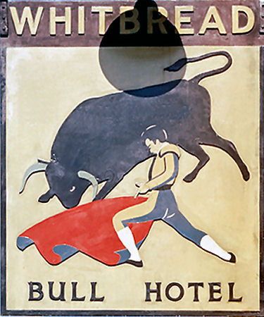 Bull Hotel sign 1960s