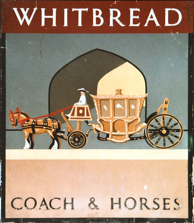 Coach and Horses sign 1950s