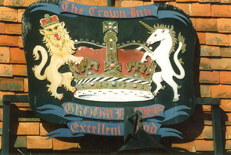 Crown Inn sign 1989
