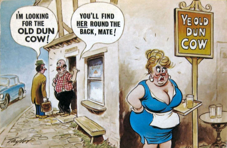Old Dun Cow postcard