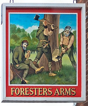 Forester's Arms sign 2008