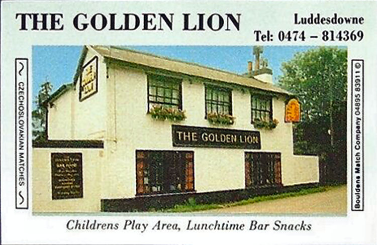 Golden Lion matchbox