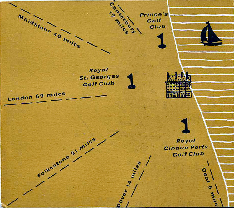 Guilford Hotel golf course map 1968