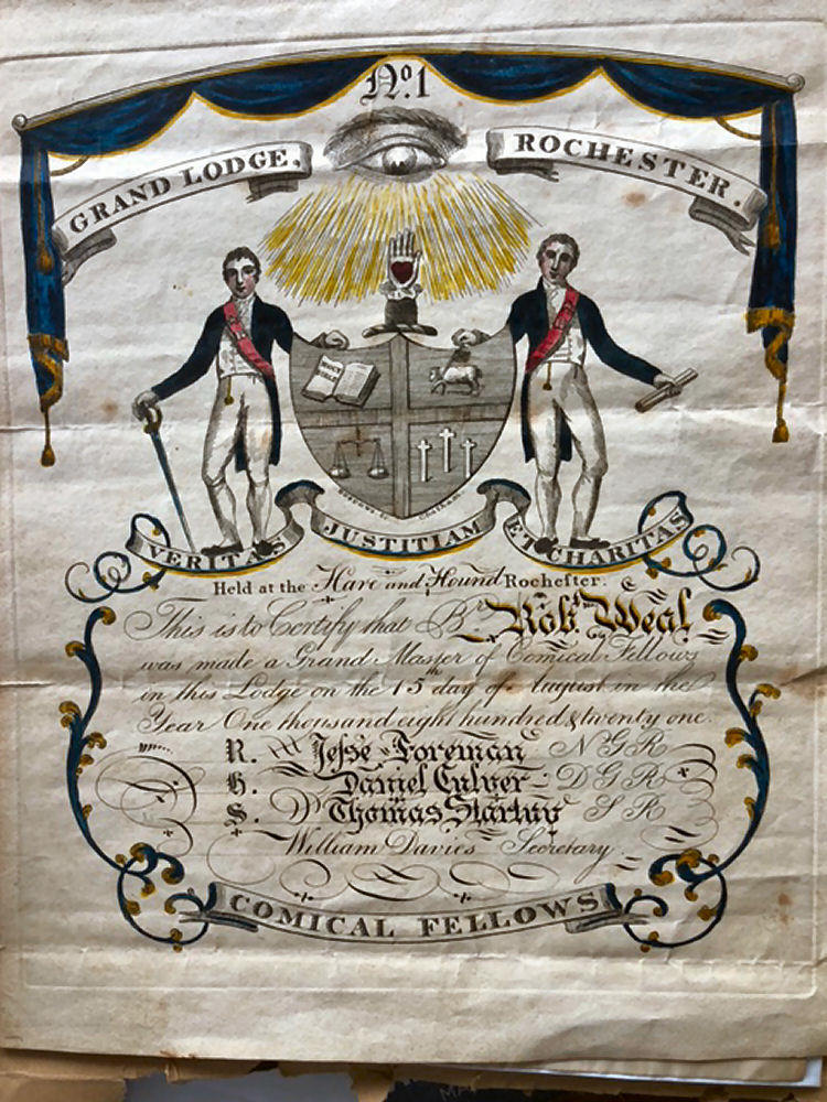 Hare and Hounds certificate 1871