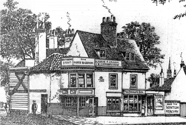 Horse and Groom drawing