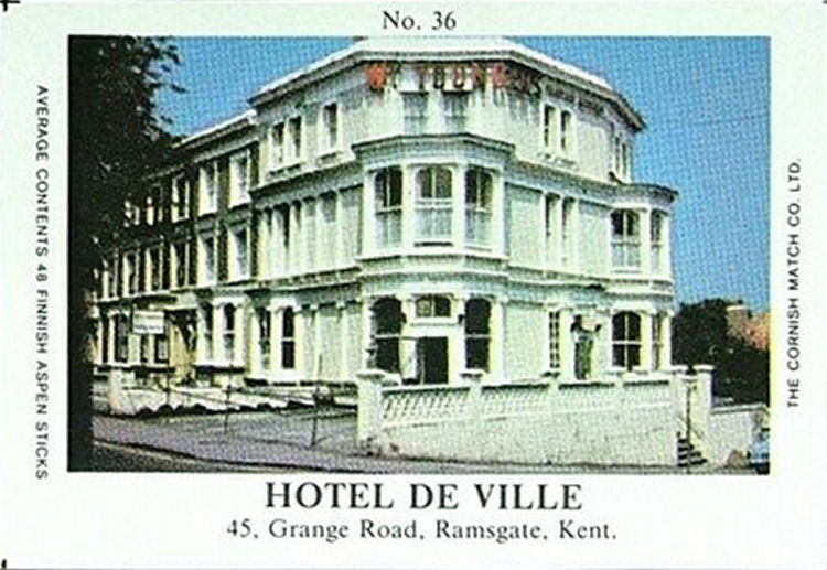 Hotel de Ville matchbox