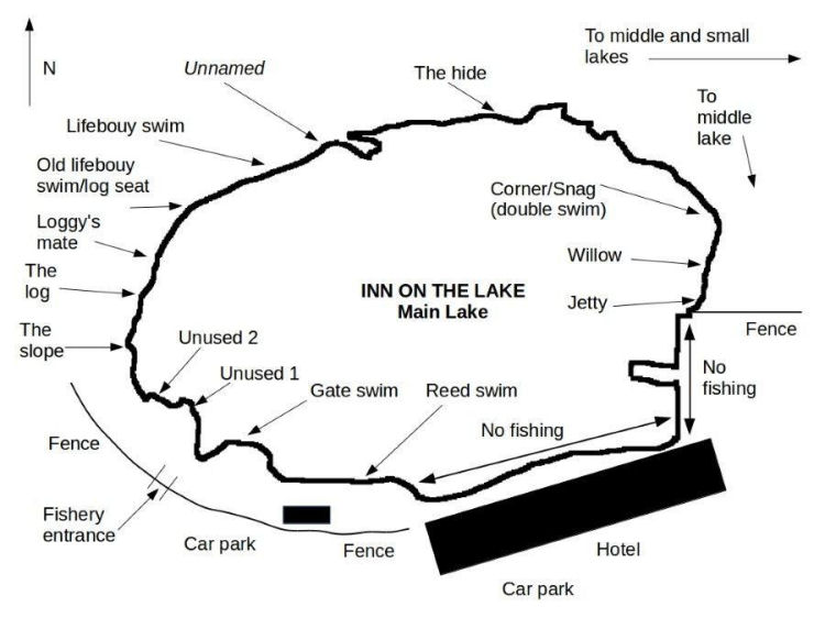 Inn on the Lake map