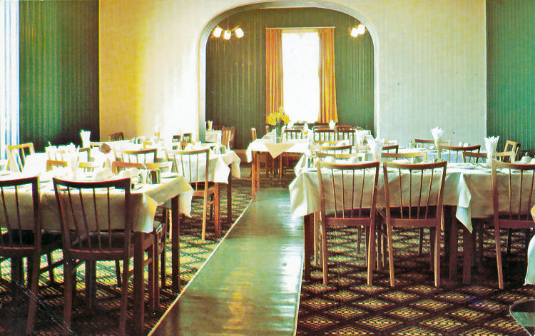Ledge Point dining room late 1970s